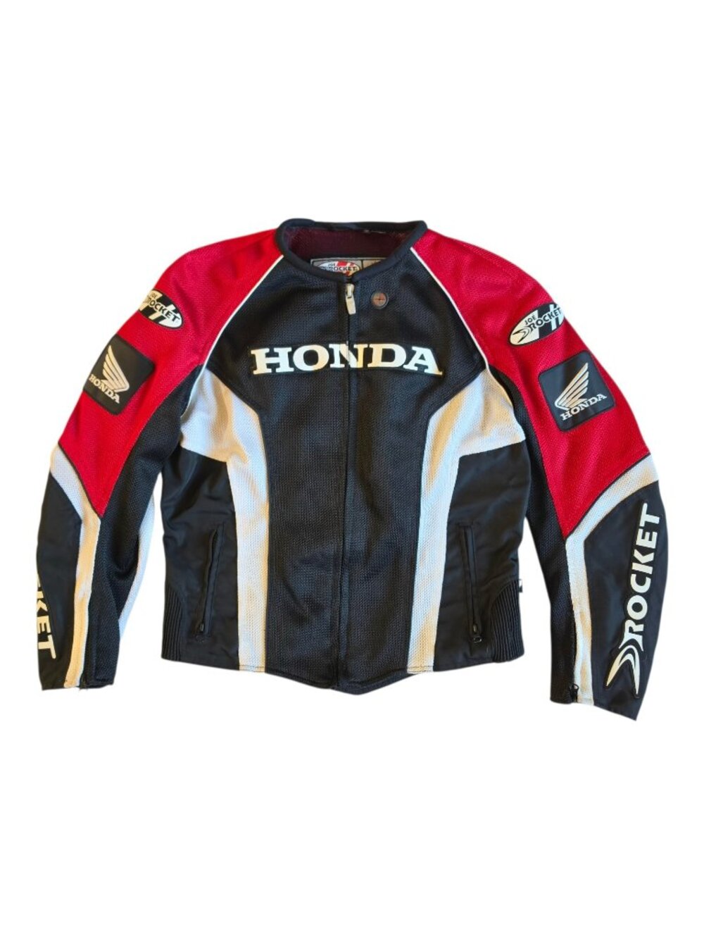 Joe Rocket x Honda Women's L Mesh Motorcycle Riding Jacket Red Black White